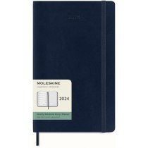 Щотижневик Moleskine 2024 13 х 21 см 144 сторінки Сапфір М’який