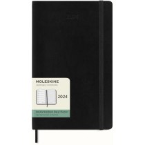 Щотижневик Moleskine 2024 13 х 21 см 144 сторінки Чорний М’який