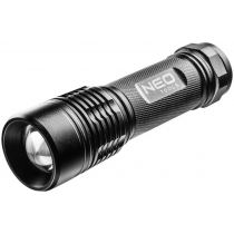 Ліхтар ручний Neo Tools на батарейках , AAAх3, 200лм, 3Вт, алюмінієвий, зум, IPX7