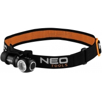 Ліхтар налобний  Neo Tools акумуляторний, 700мАг, 600лм, 6Вт, 4 функції освітлення, IPX4