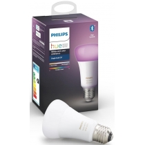 Лампа розумна Philips Hue E27, 9W(60Вт), 2000K-6500K, RGB, ZigBee, Bluetooth, димування