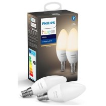 Лампа розумна Philips Hue E14, 5.5W(40Вт), 2700K, White, ZigBee, Bluetooth, димування, 2шт