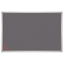 Дошка текстильна сіра ТМ 2x3, металева сітка рамка сіра, 120 x 90 см
