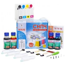 СНПЧ для HP DeskJet 6520 WWM  BP/C/M/Y 4х100г IS.0405