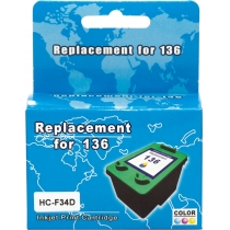 Картридж для HP Photosmart C3183 MicroJet  Color HC-F34D