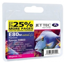 Картридж JetTec для Epson Stylus Photo P50/PX660/PX720WD аналог C13T08034010 ( Картридж) Magenta (11