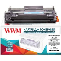 Картридж для Canon i-Sensys LBP-2900, LBP-2900B WWM 12A/703  Black LC21N