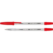 Ручка шариковая Economix STANDARD красная