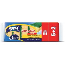 Губки кухонні ТМ NOVAX MAXI FOAM 5+2 шт