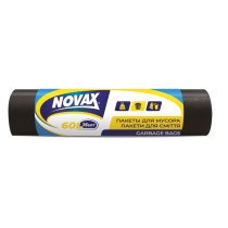 Пакети для сміття ТМ NOVAX Strong 60 л 10 шт