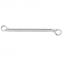 Ключ накидний колінчатий, 17 х 19 мм, хромований, SPARTA