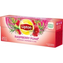 Чай пакетований чорний Lipton raspberry 20 пакетиків