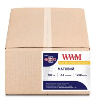 Фотопапір WWM матовий 180Г/м кв, A4, 1200л (M180.1200)