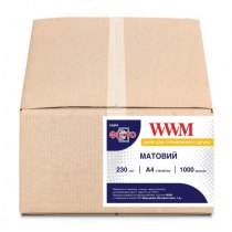 Фотопапір WWM матовий 230Г/м кв, A4, 1000л (M230.1000)