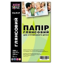 Фотопапір NewTone Глянсовий 180Г/м кв, 10см x 15см, 100л (G180.F100N)