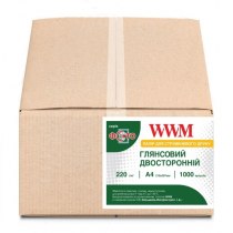 Фотопапір WWM Глянсовий двосторонній 220Г/м кв, A4, 1000л (GD220.1000)