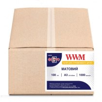 Фотопапір WWM матовий 100Г/м кв, A3, 1000л (M100.A3.1000)