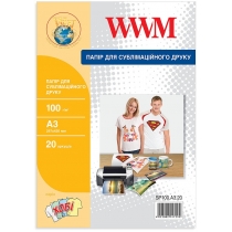 Фотопапір WWM сублімаційна 100Г/м кв, A3, 20л (SP100.A3.20)