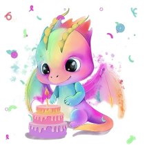 Набір для творчості зі стразами на картоні 5D "Happy Birthday" 21*25 см