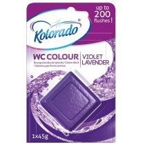 Таблетка для бачка унітазуТМ KOLORADO  WC COLOUR 1 шт ФІОЛЕТОВА