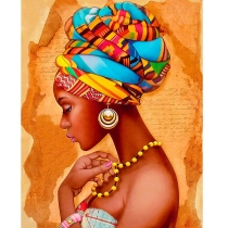 Алмазна мозаїка SANTI "Африканська краса", 40*50см на підрамнику