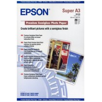 Фотопапір Epson Premium Semigloss Photo Paper 250Г/м кв, A3+, 20л