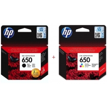 Комплект струменевих картриджів HP DJ Ink Advantage 2515 №650 Black/Color (Set650)