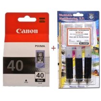 Картридж Canon Pixma MP210/MP450/MX310 PG-40Bk + Заправочный набор Black (Set40-inkB)