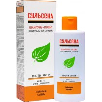 Шампунь-пілінг СУЛЬСЕНА проти лупи з натуральним скрабом, 150 мл