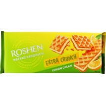 Вафлі Roshen Wafers Sandwich Crunch лимон ККФ 142г