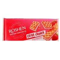 Вафлі Roshen Wafers Sandwich Crunch полуниця ККФ 142г