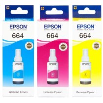 Набір оригінальних чорнил Epson для L110/L210/L300 №664 3шт x 70мл C/M/Y (SET664C/M/Y)