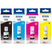 Набір оригінальних чорнил Epson для L7160/7180 №105/106 140мл/3x70мл B/C/M/Y (SET105B/C/M/Y)