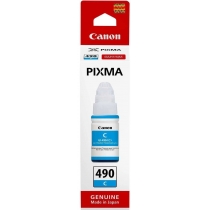 Контейнер з чорнилами Canon для Pixma G1400/G2400/G3400 GI-490C 70мл Cyan (0664C001)