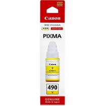 Контейнер з чорнилами Canon для Pixma G1400/G2400/G3400 GI-490Y 70мл Yellow (0666C001)