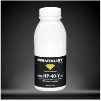 Тонер PRINTALIST для HP CLJ універсальний бутль 40г Yellow (HP-40-Y-PL)