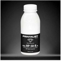 Тонер PRINTALIST для HP CLJ універсальний бутль 50г Black (HP-50-K-PL)