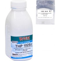 Тонер + чіп WWM для HP CLJ CP1025 бутль 35г Cyan (TC1025C)