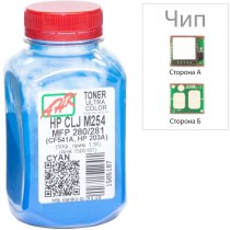 Тонер + чіп АНК для HP CLJ M254/MFP280/281 бутль 60г Cyan (1505191)