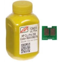 Тонер + чіп АНК для HP CLJ Pro 200/M251/M276n бутль 60г Yellow (1505160)