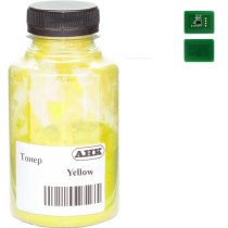 Тонер + чіп АНК для OKI C612 бутль 180г Yellow (3203317)