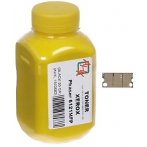 Тонер + чіп АНК для Xerox Phaser 6121MFP бутль 90г Yellow (1502689)