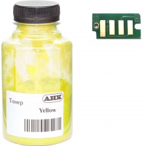 Тонер + чіп АНК для Xerox Phaser 6500 бутль 50г Yellow (3202899)