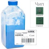 Тонер+девелопер+чіп АНК для Xerox Phaser 7750/7760 бутль 395г Cyan (3203223)