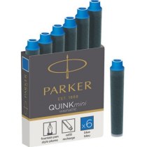 Картриджі Parker Quink Mini /6шт. син. 11 510BLU