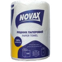 Рушник целюлозний "NOVAX" Джамбо 3 ш. 350 арк. 1 р.