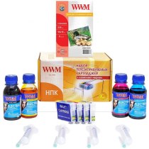 НПК WWM для Epson 17 Black C13T17014A10 WWM  B/C/M/Y 4х100г RC.T17NU