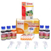 ПЗК Перезаправляемые Картриджи для Canon PIXMA MG5540 WWM  5х100г RC.CLI451ARC