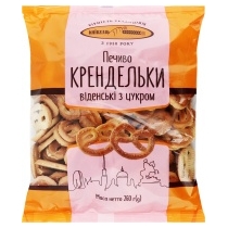 Печиво Крендельки віденські з цукром Київхліб 260 г