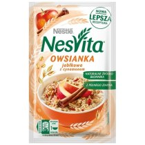 Каша вівсяна NESVITA солодка з молоком і шматочками яблука 46 г